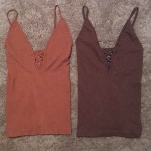Free People intimately 2 camis w/adjustable straps